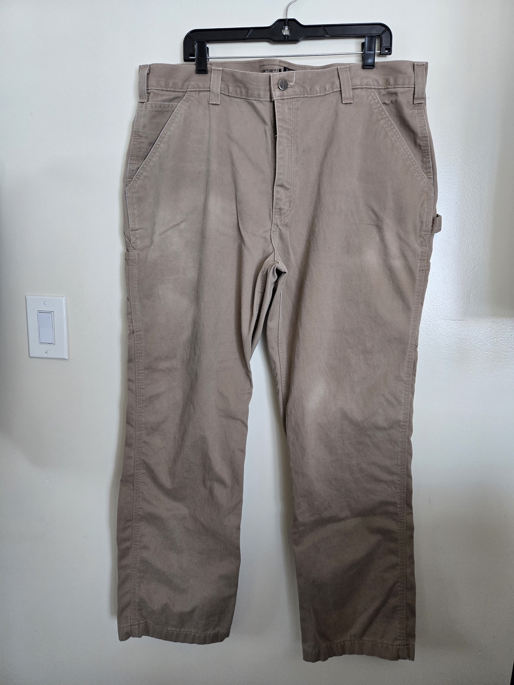 Carhartt Men's Relaxed Straight Chino Pants in Khaki Utility Work Size 40x32